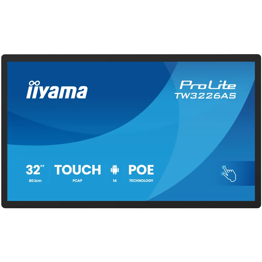 Monitor IIyama Ecran Profesional IIYAMA 31.5" VA LED, Full HD 1920x1080, HDMI, Boxe, Touchscreen Negru