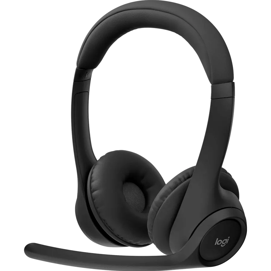 Casti Over-Head LOGITECH Casti cu fir Logitech ZONE 305, microfon, Bluetooth, negru, USB-C