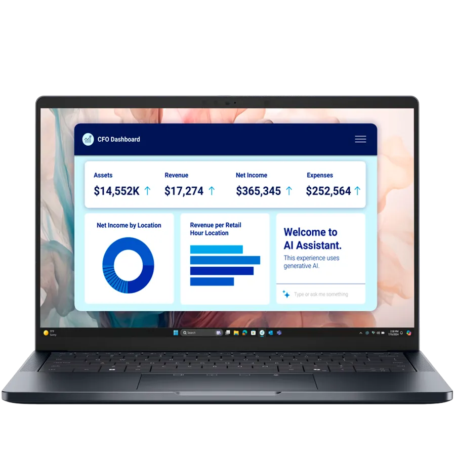 Laptop Dell Dell Pro 14 Plus,14"FHD+(1920x1200)300nits 45% NTSC, Intel Core Ultra 7 266V(48 TOPS NPU 8cores/5.0GHz)vPro,16GB(onboard)8533MT/s LPDDR5x,1TB TLC SSD, Integrated Intel Arc graphics, Wi-Fi 7(2x2)+BT 5.4, Backlit Kb, FGP,3cell 55WHr, Win11Pro,3Y
