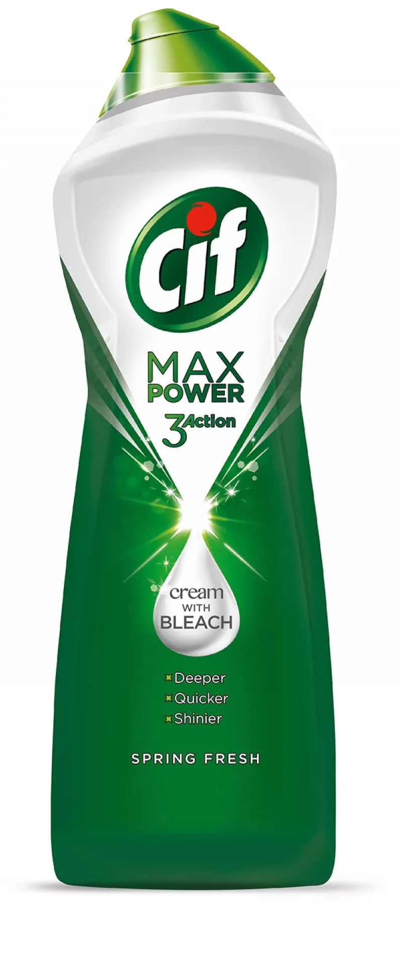 Chemia CIF Max Power Spring, crema universala pentru curatat, cu efect de albire, 1001 gr.