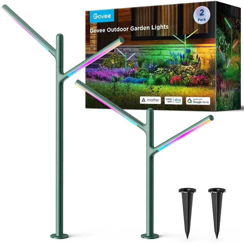 Govee Govee RGBICWW Garden Lights | Ogrodowe oświetlenie LED | RGBWW, 1100 Lm, 2.4GHz Wi-Fi + Bluetooth, IP66