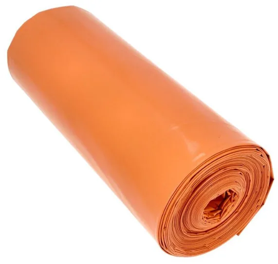 Sipeko Saci menajeri extra rezistenti LDPE, 120L, 70 x 110cm, 24 microni, 25buc/rola, Sipeko - portocalii