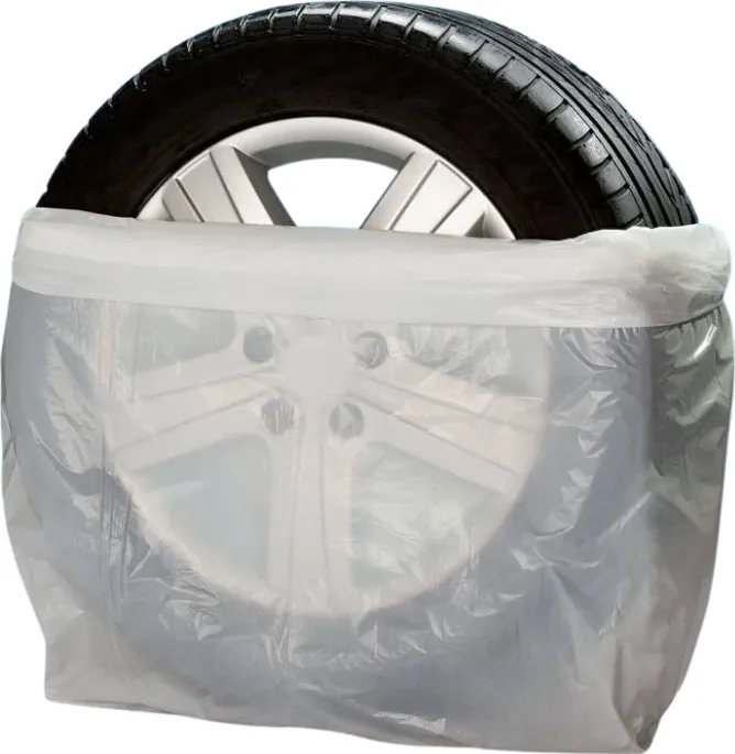 Sipeko Saci pentru anvelope + manusi 200L, 100 x 100cm, 35 microni, 4buc/pachet, Sipeko - albi