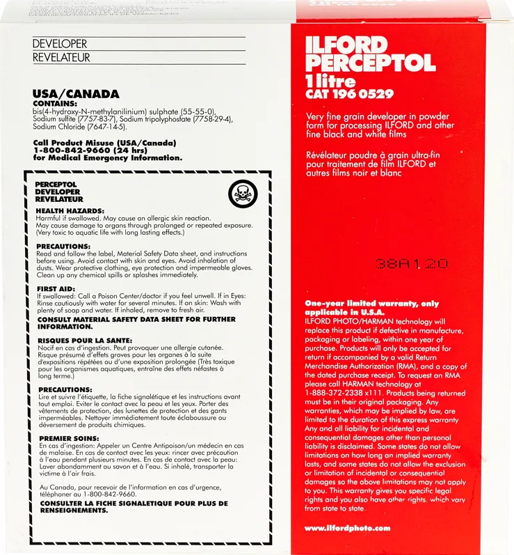 Hartie Foto ILFORD PHOTO Ilford Developer Perceptol 1L