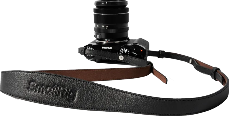 SmallRig 5208 Universal Leather Camera Shoulder Strap Black