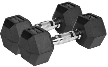 Rebel GANTERE DUMBBELL HEX FONTA CAUCIUCATA 2X7KG REBEL ACTIV