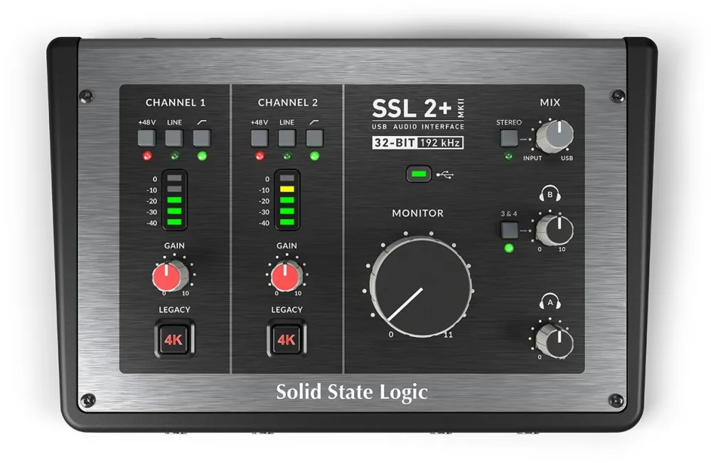 Solid State Logic SSL2+ MKII - Interfejs audio 2x2 USB-C