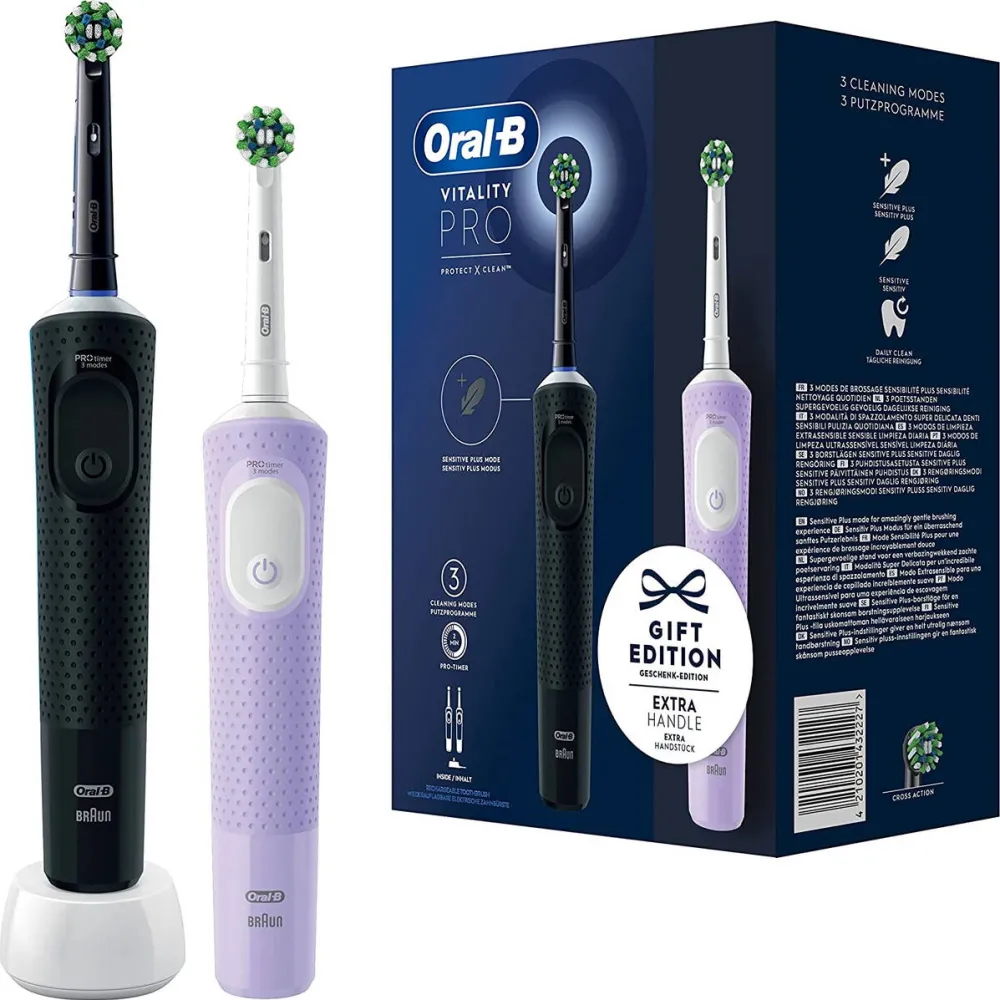 ORAL-B Periuta de dinti electrica Vitality Pro D103 Duo, negru/violet