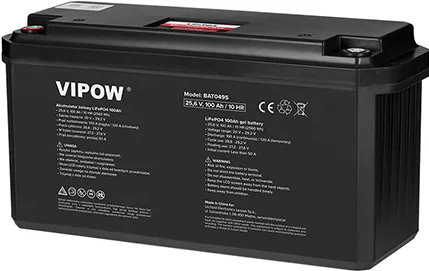Vipow ACUMULATOR LIFEPO4 100AH 25.6V CU BMS VIPOW