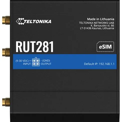 Router Wireless TELTONIKA WRL LTE CAT 4/RUT281