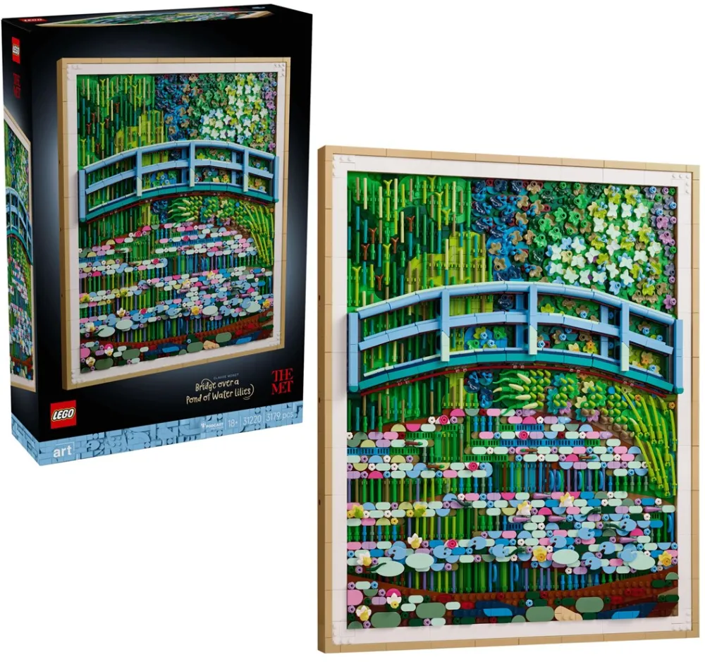 LEGO Blocks ART 31220 Claude Monet - Bridge over a Pond of Water Lili