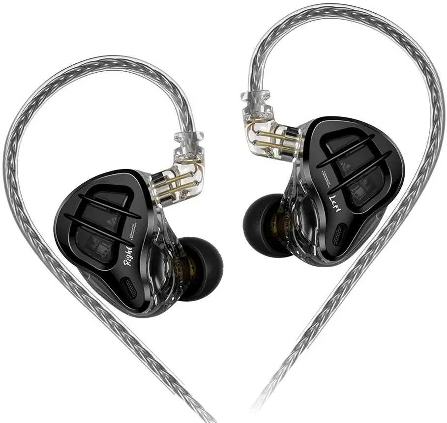 Casti in-ear KZ ZAR fara microfon negru