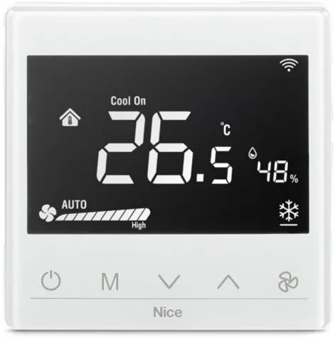 Nice Termostat do sterowania temperaturą Nice Fan2-Control White
