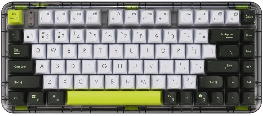 Tastatura Asus Klawiatura ASUS KD201 Jelly75 Wireless/Bluetooth Keyboard  Volt Green