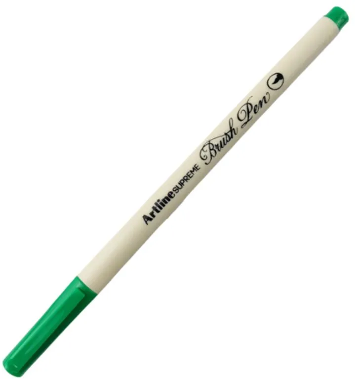 Artline Carioca ARTLINE Supreme Brush Pen, varf flexibil (tip pensula) - verde