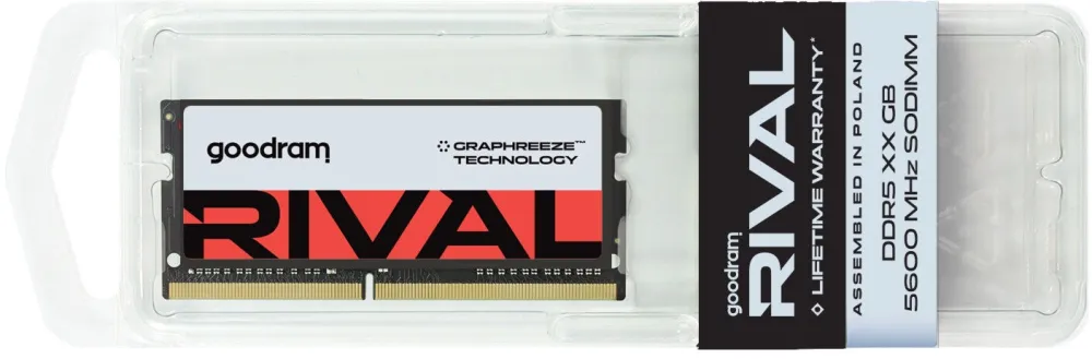 Memorie Laptop GOODRAM GOODRAM SODIMM DDR5 32GB 5600MHz CL40 DR RIVAL