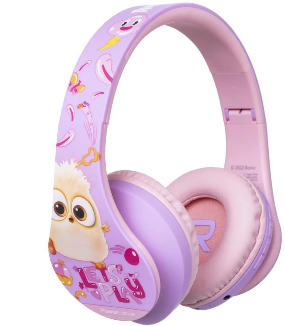 Casti Over-Head PowerLocus PowerLocus Casti pentru copii AngryBirds