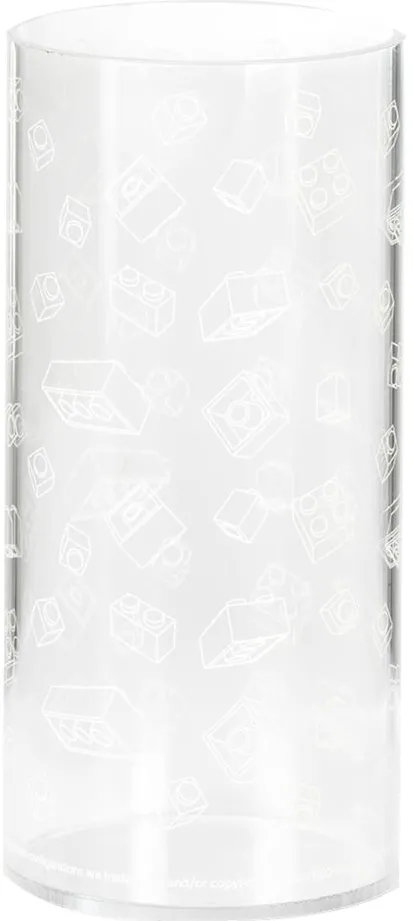 Room Copenhagen LEGO Cylinder Vase Brick Art Line (transparent)