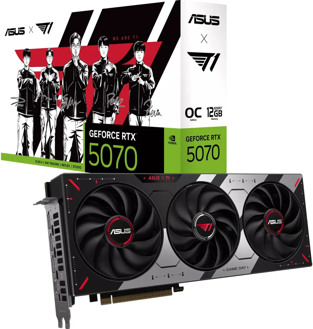 Placa Video Asus ASUS 12GB D7 RTX 5070 PRIME OC T1 Edition