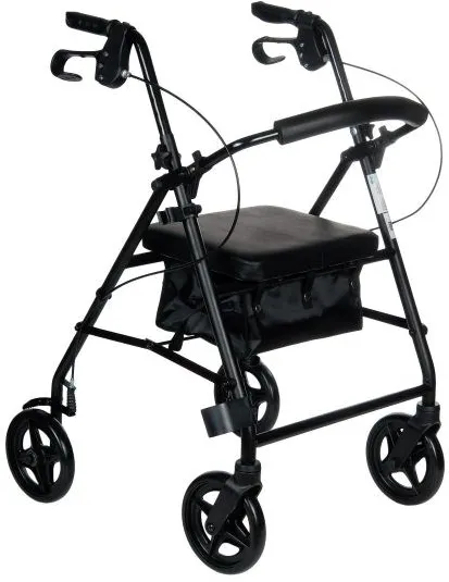 Rolator cu 4 roti REHA FUND RF-610 negru