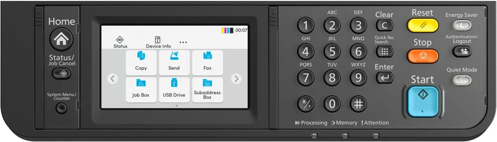 Imprimanta multifunctionala KYOCERA ECOSYS MA2600cfx Plus (gray/black, USB, LAN, scan, copy, fax, duplex (print), duplex (scan))