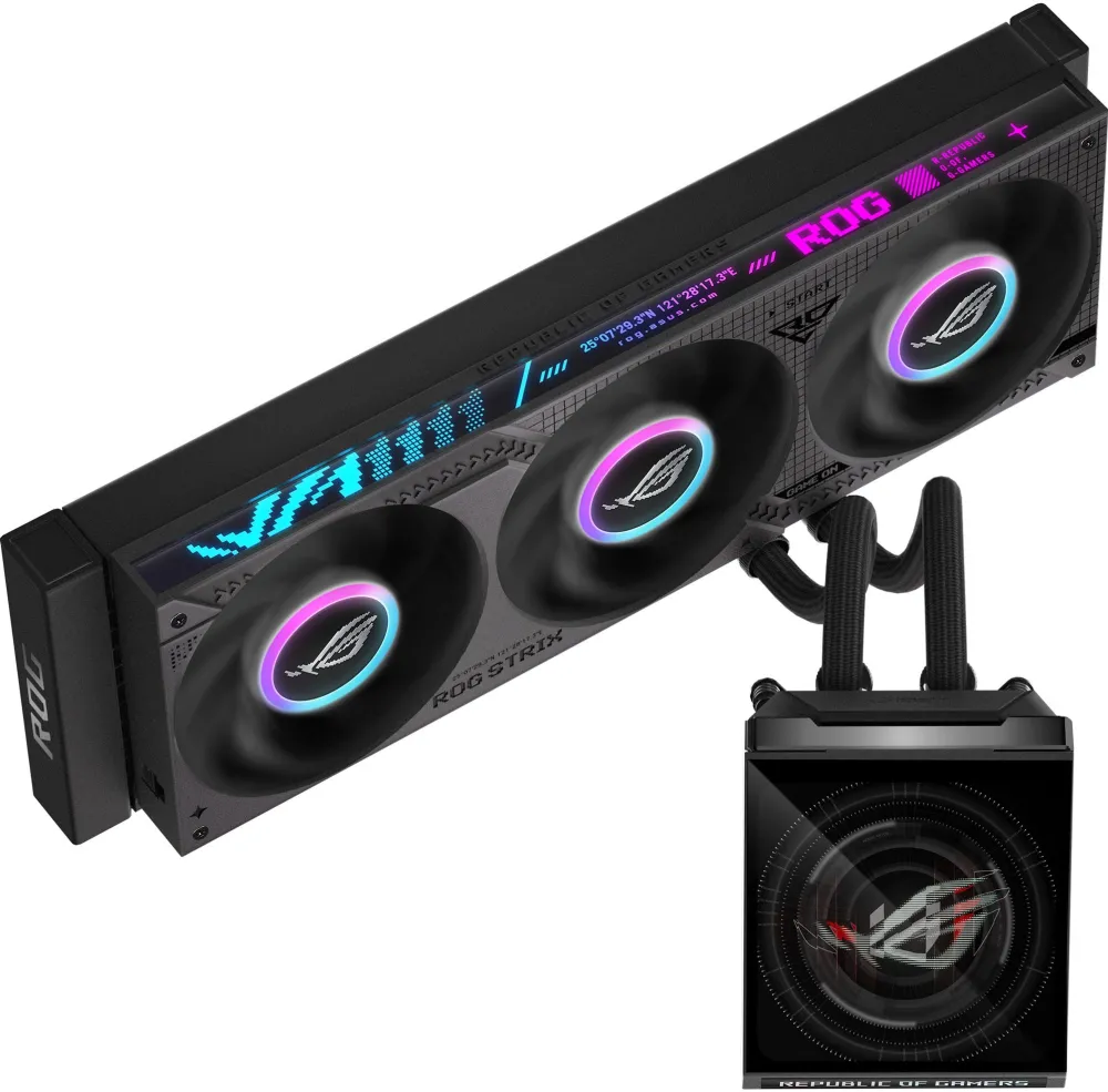 Cooler Asus ROG STRIX SLC IV 360 ARGB LCD AiO-Wasserkühlung - 360mm, schwarz