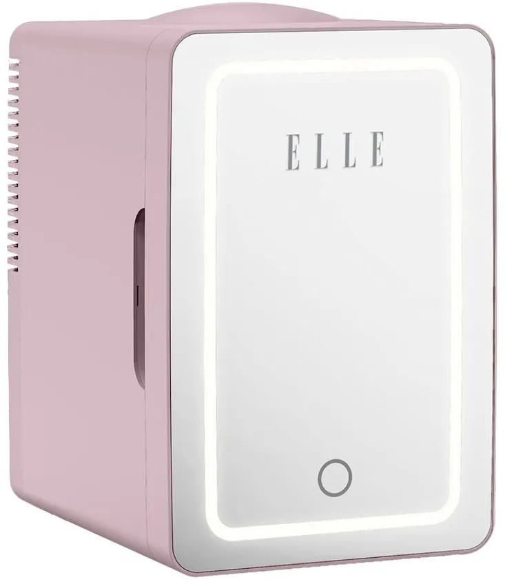 Elle Mini lodówka z lusterkiem do makijażu LED ELLE Home ESDAFX08PUEU 8L fioletowa