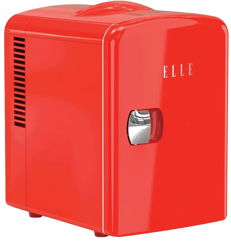 Elle Mini lodówka ELLE Home ESDAF101RDEU 4L czerwona
