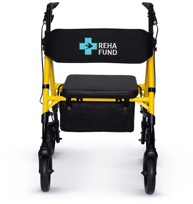 Premergator cu patru roti REHA FUND Marsylia RF-617/Ż galben