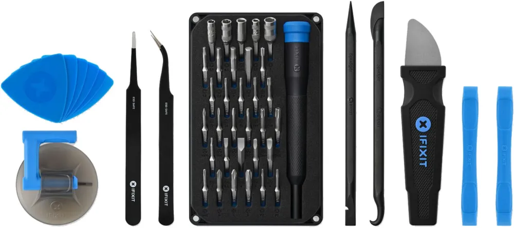 Unelte iFixit iFixit Pro Tech Go Toolkit, 47-piece, tool set black/blue, for electronics repairs