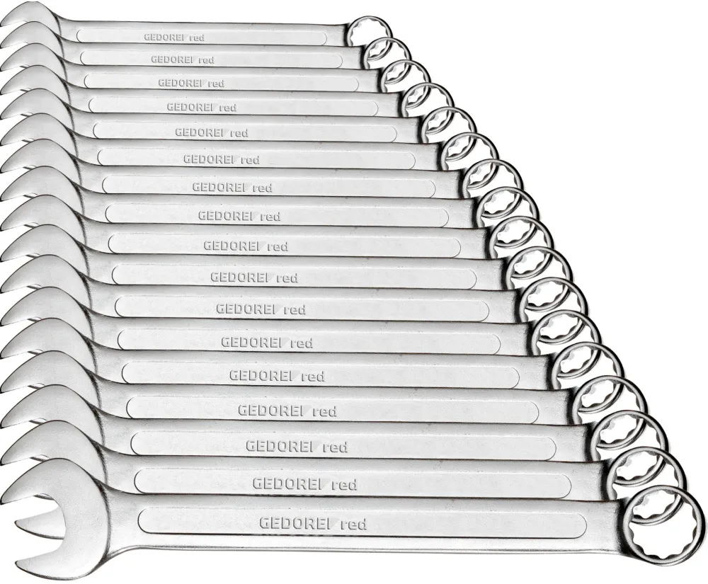 Gedore red Ratchet Spanner Set metric 17-pieces