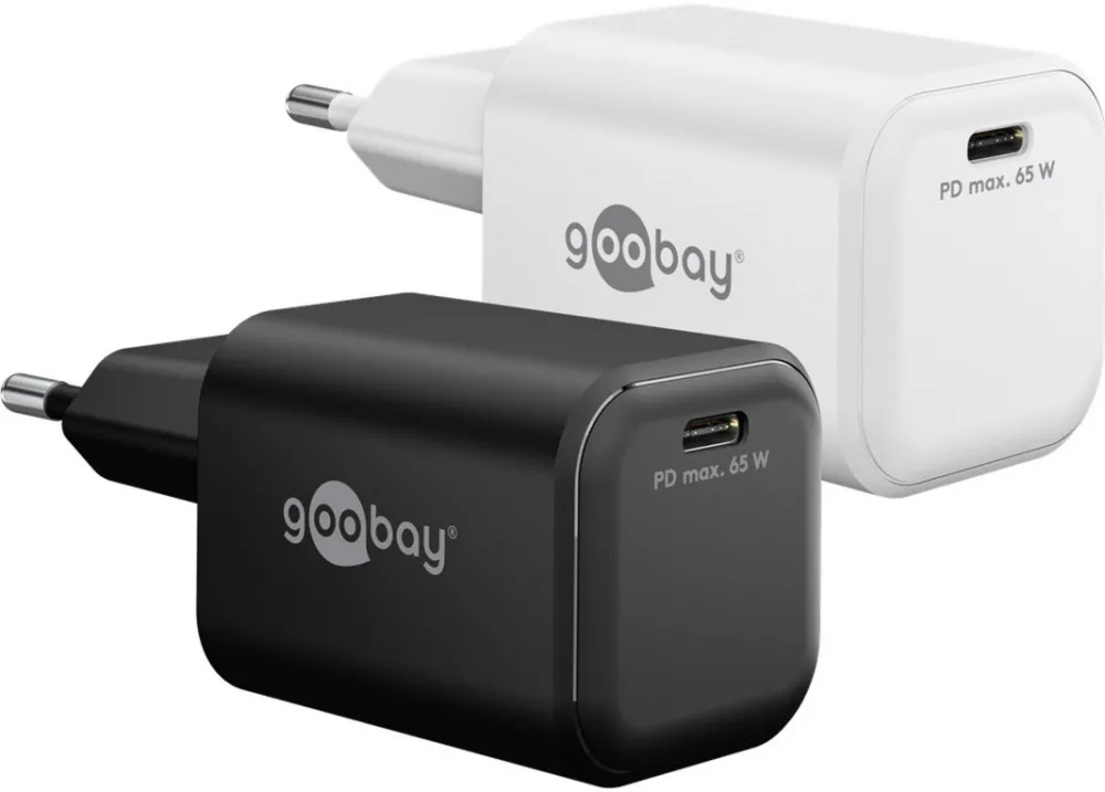 GOOBAY Goobay USB-C PD GaN fast charger Nano 65 W (white)