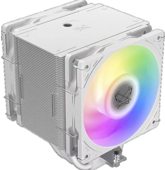 Cooler Scythe Scythe Mugen 6 Dual Fan White ARGB Edition, CPU cooler white, 120 mm