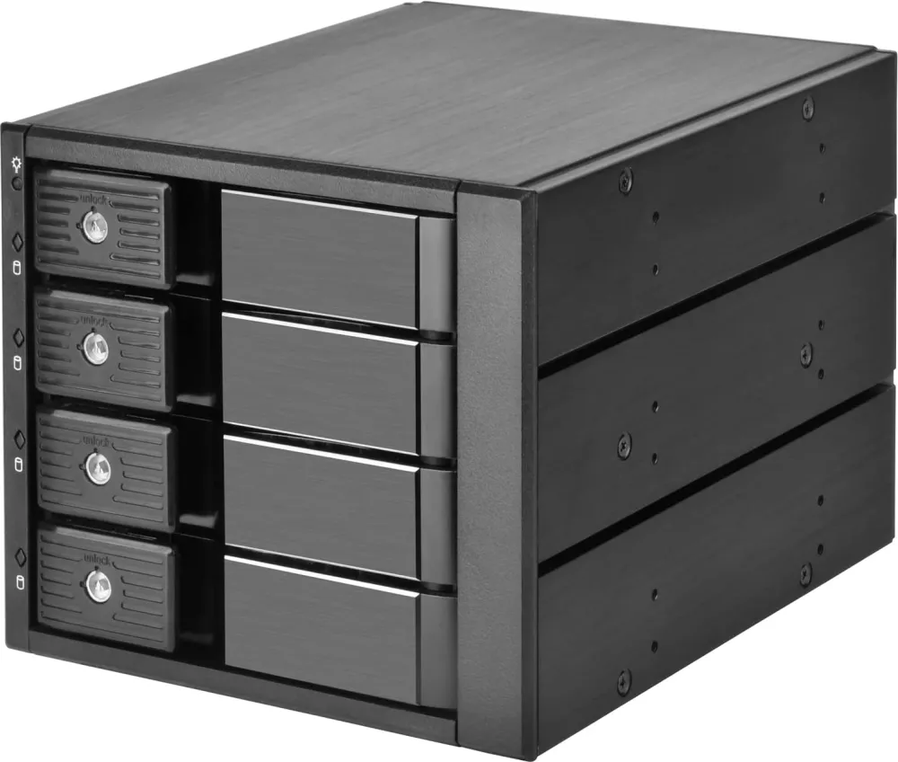 Carcasa PC Silverstone SST-FS304-12G, removable frame (Negru)