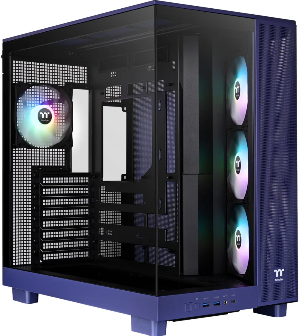 Carcasa PC Thermaltake Thermaltake View 380 XL TG ARGB, Tower case purple, Tempered Glass x 2