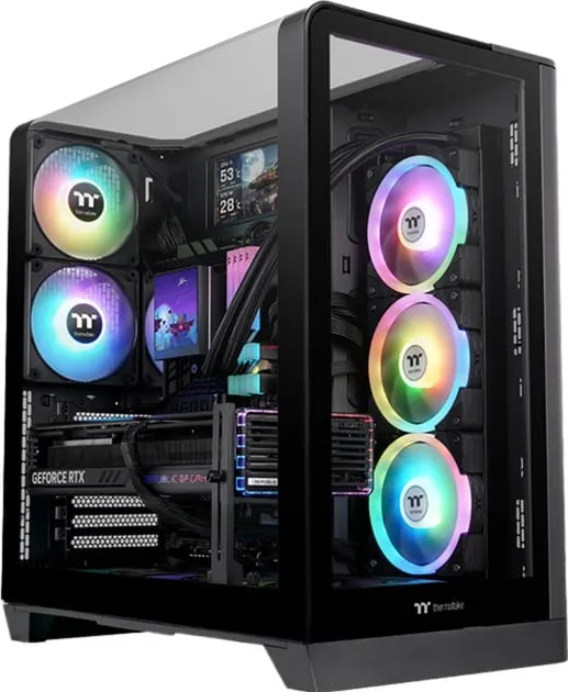 Carcasa PC Thermaltake Thermaltake View 390 TG, tower case black, tempered glass x 2