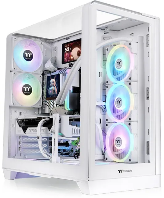 Carcasa PC Thermaltake Thermaltake View 390 TG, tower case white, tempered glass x 2
