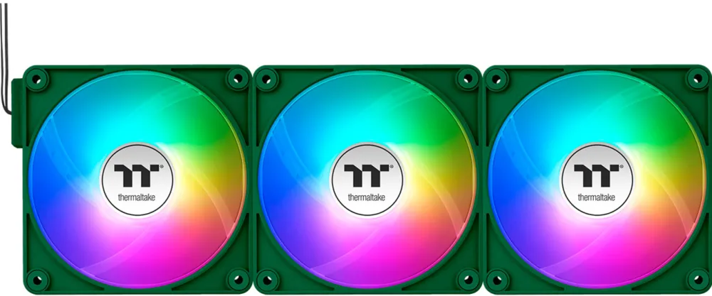 Thermaltake Thermaltake CT120 EX ARGB Sync PC Cooling Fan Racing Green (Green, Pack of 3, 120 mm)
