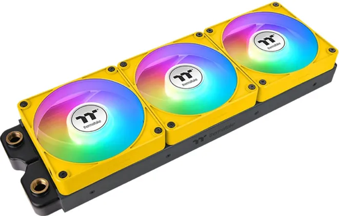 Thermaltake Thermaltake CT140 EX Reverse ARGB Sync PC Cooling Fan Bumblebee (Yellow, 3-Pack, 140mm)