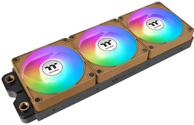 Thermaltake Thermaltake CT140 EX Reverse ARGB Sync PC Cooling Fan Gravel Sand (Brown, Pack of 3, 140 mm)