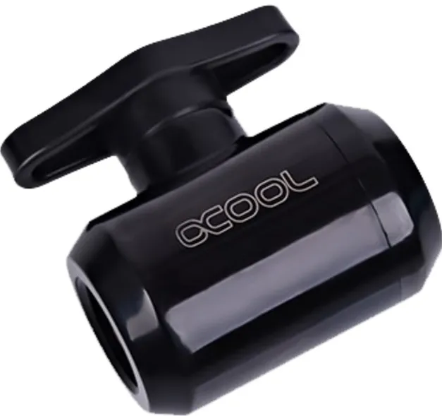 Alphacool Alphacool Eiszapfen 2 way ball valve, deep black - 17142