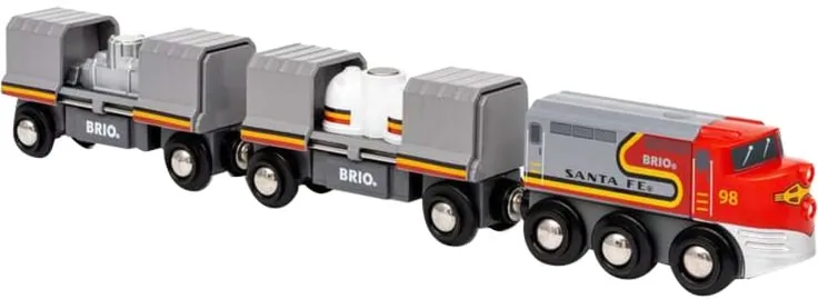 Ravensburger BRIO World Santa Fe Train, Trains of the World Toy Vehicle