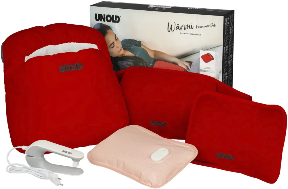 Set termofor electric Unold Premium, 5 piese, rosu