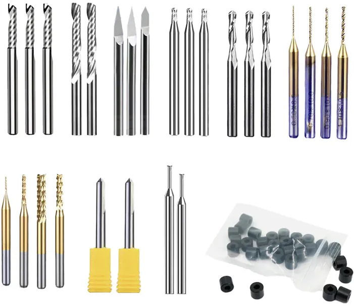 Set de freze MAKERA Carvera Essential Extended (52 de piese)