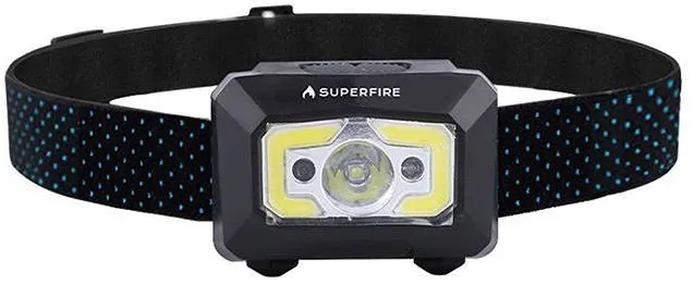 Lanternă frontală Superfire X30 – 340 lm, USB, 5 moduri, 130 m