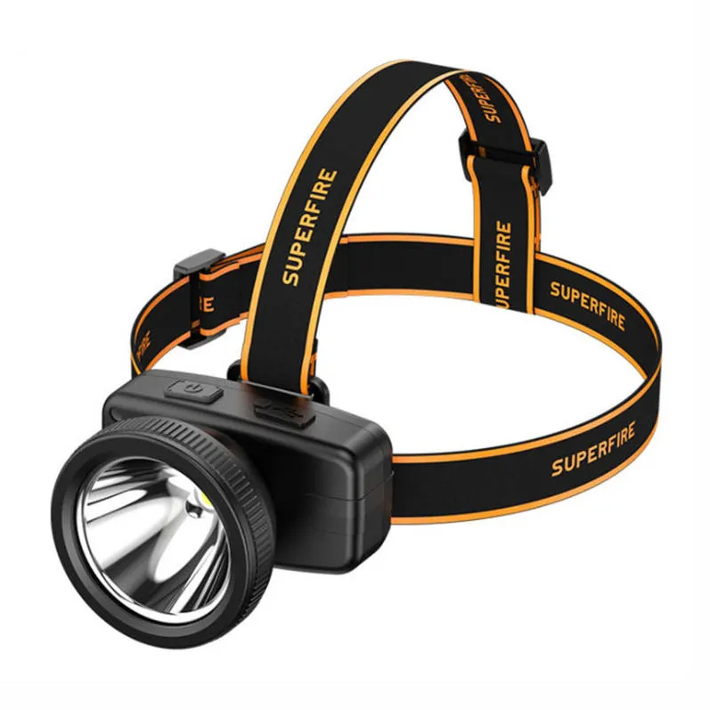 Lanternă frontală Superfire HL55 – 150 lm, USB-C, 4 moduri, 270 m