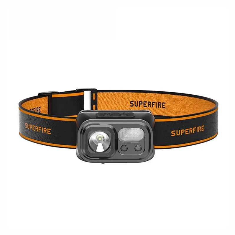 Lanternă frontală Superfire HL23 – 220 lm, USB-C, powerbank