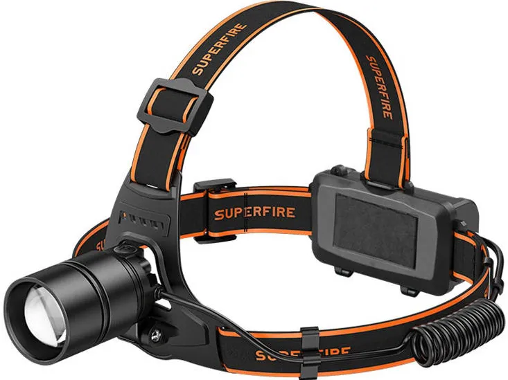 Lanternă frontală Superfire HL71 – 500 lm, USB, 5 moduri