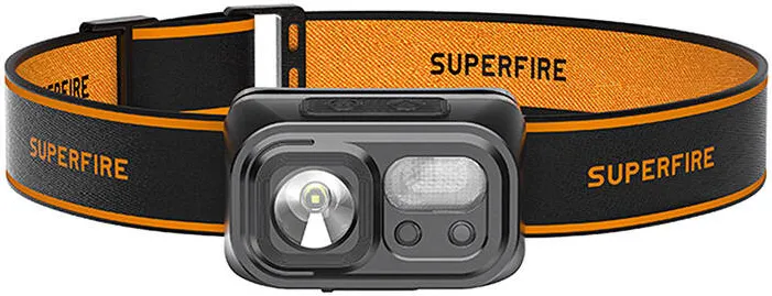 Superfire HL23-S lanternă frontală, 350lm, USB-C