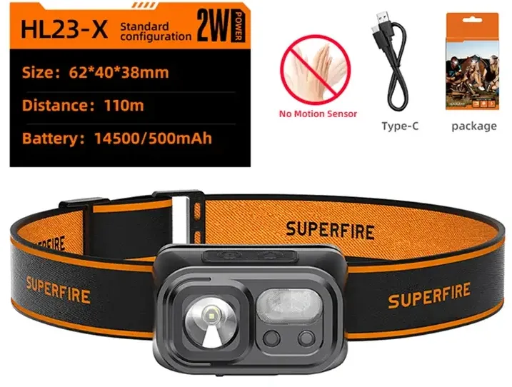 Lanternă frontală Superfire HL23-X